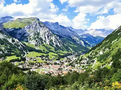 Scenic view of Andorra la Vella’s mountains and greenery.