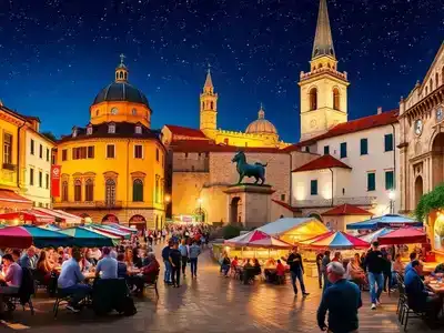  Vibrant nightlife and cuisine in Croatia's cultural landscape.