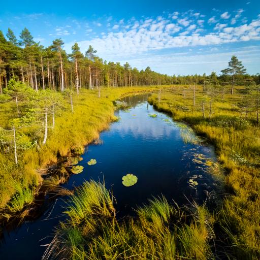 Marshy area on the Kõrvemaa Nature Reserve