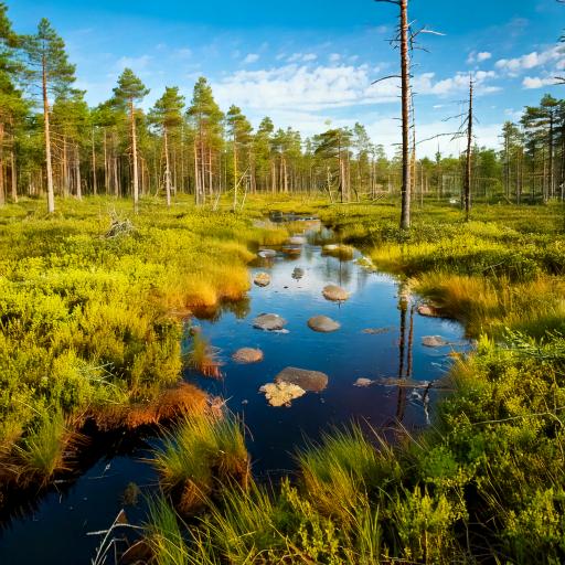 Lush forests and tranquil lakes in Lahemaa National Park.