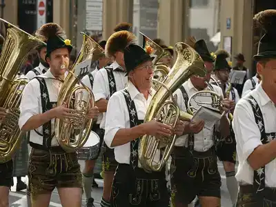 Brass band at the German oktoberfest