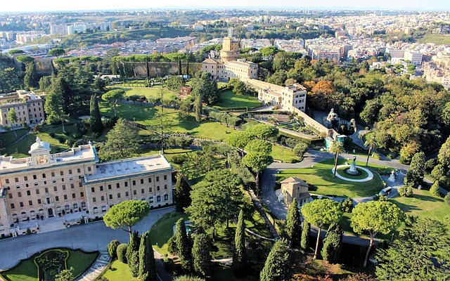 Ariel view of the Vatican city