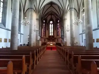 The interior of Vaduz Cathedral