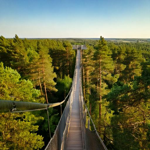 Anykščiai, this treetop walking path