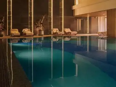 Druskininkai Spa Resort pool with chairs