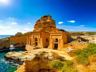 The ancient ruins of Ggantija Temples Gozo