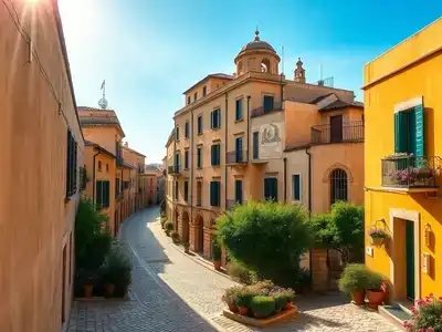 Historic Mdina streets with beautiful architecture and greenery.