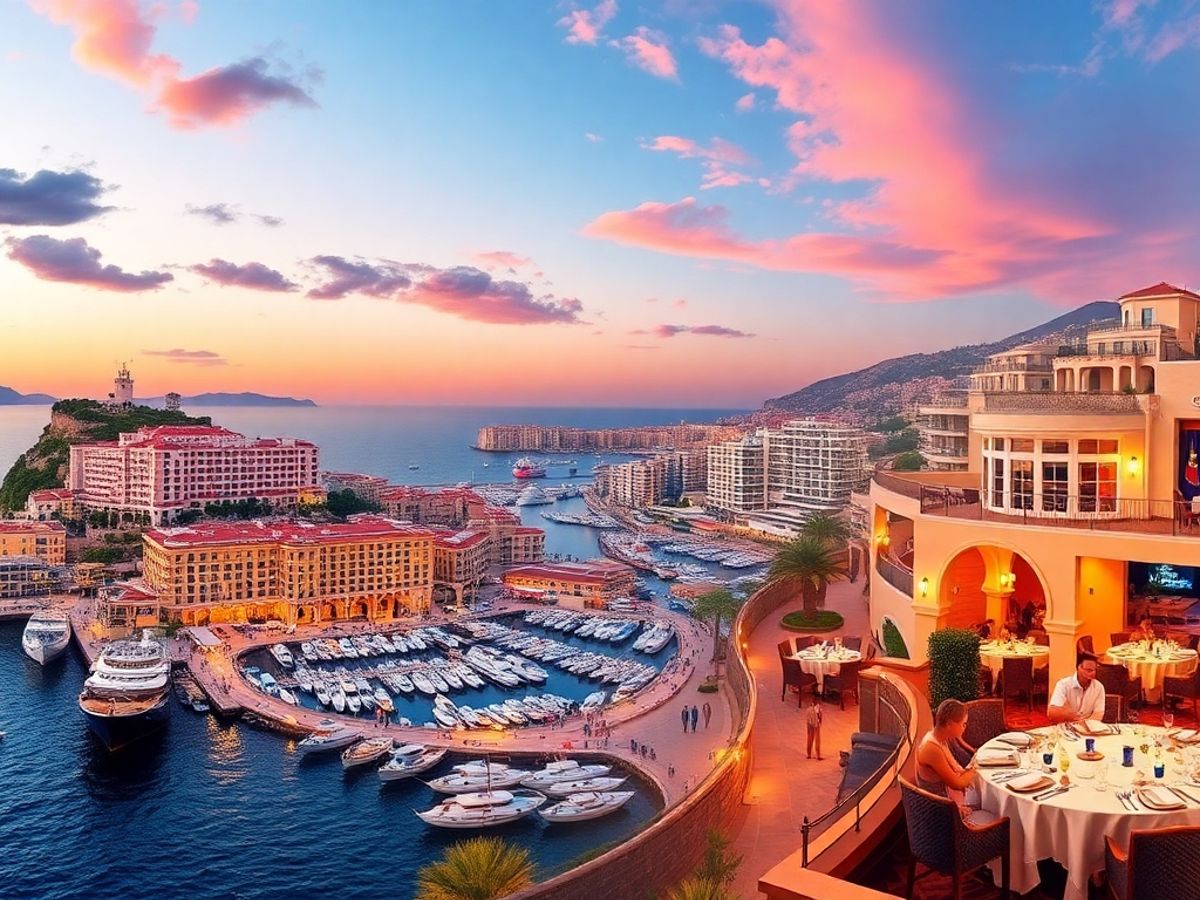  Colorful resorts and nightlife scenes in Monaco.