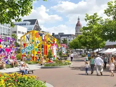 Couples and families enjoying Rotterdam’s vibrant cultural attractions.