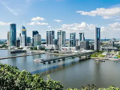  Rotterdam skyline with modern buildings and waterfront parks