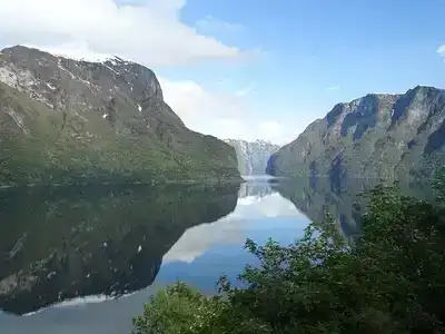 The majestic waterway of Sognefjord, Norway 