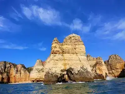 Coastal cliffs, Lagos, Portugal