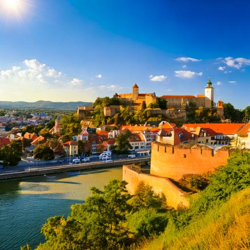 Serbias Petrovaradin Fortress on the banks of the Danube river