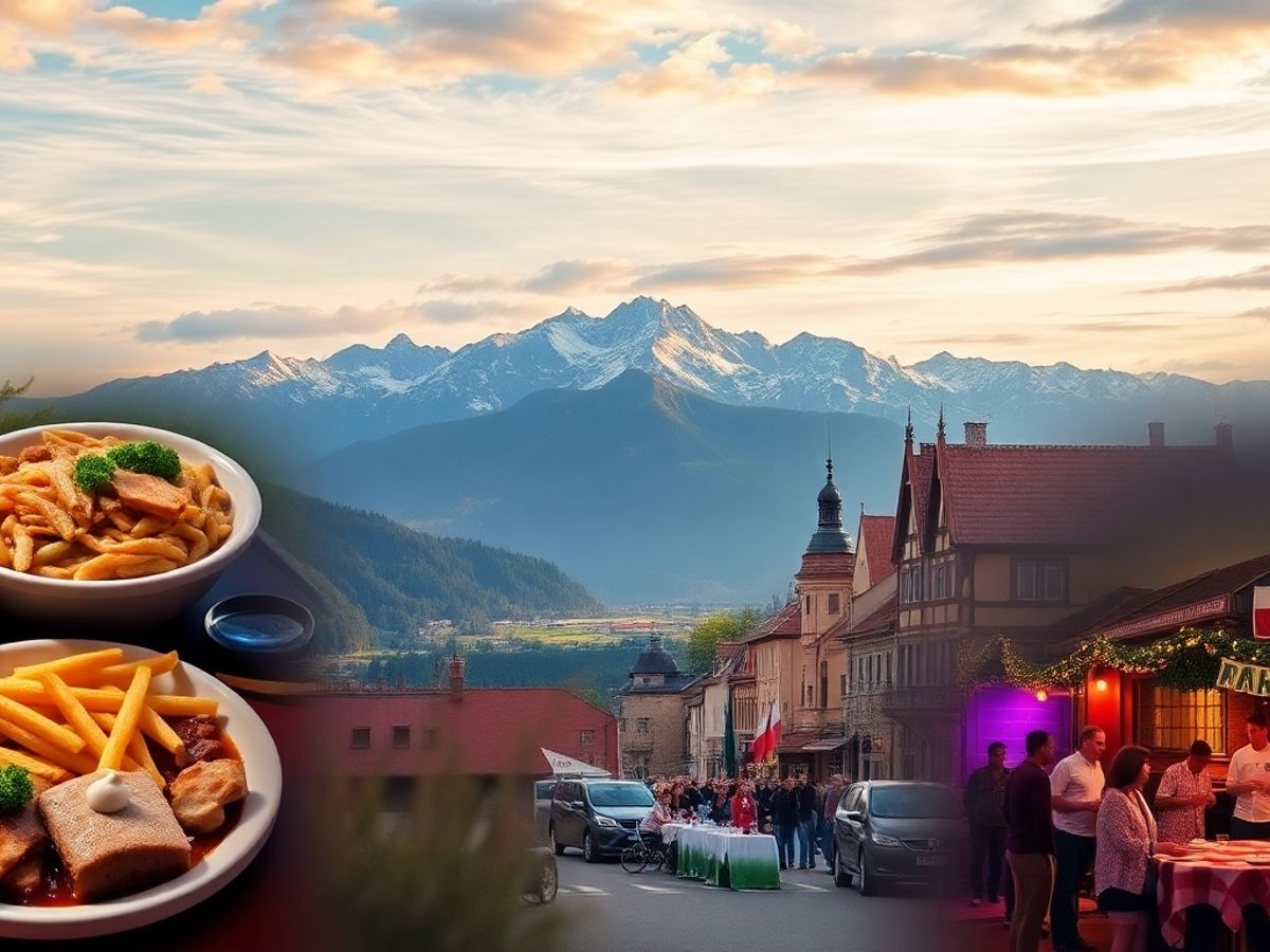 Scenic landscapes, food, nightlife, and culture of Slovakia.